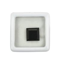 5cts Black Spinel Square Step Cut Approx 10mm