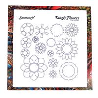 Sanntangly flower stamps