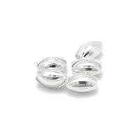 925 Sterling Sliver Swirl Rice Bead Approx 6x10mm (5pcs)