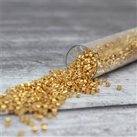 Miyiuki Delica Galvanised Yellow Gold Dyed Seed Beads 11/0 Approx 7.2GM