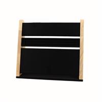 Jewellery Display Stand, solid wood with soft black cloth. Size 31x11.5x26cm