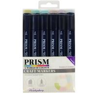 Prism Craft Markers - Pastels, Contains 6 Prism Craft Markers in Pastel Shades