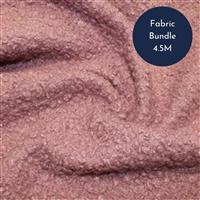Rose Bouclé Fabric Bundle (4.5m)
