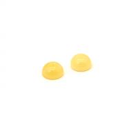 Baltic Off-White Amber Round Cabochons Approx 12mm (2pk)
