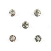 1cts Oregon Sunstone 4x4mm Round Pack of 5 (N)