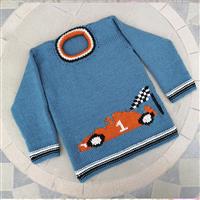 iKnit Designs Racing Car Sweater Pattern