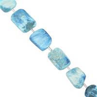115cts Multi Scolecite Smooth Tumble Approx 17x12 to 23x17mm, 19cm Strand With Spacers