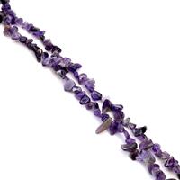 930cts Amethyst Top Drilled Nuggets Approx 5x8 to 12x17mm, 60" Strand