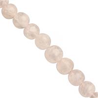 270cts Rose Quartz Smooth Round Approx 6 to 11mm, 39cm Strand