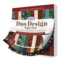 Duo Design Paper Pads - Festive Lights & Vintage Stripes