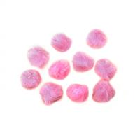 Pale Pink Faux Fur Pom Poms, Approx 4cm (10pk)