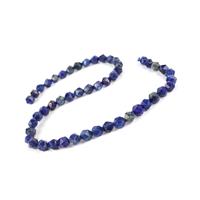 110cts Lapis Lazuli Star Cut Rounds Approx 8mm, 38cm Strand