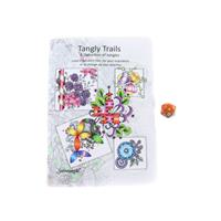 Sanntangle - Tangly trails stencil set with dice
