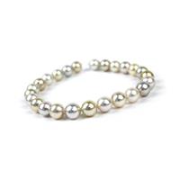 Mixed Colour South Sea Pearls Approx 7-8mm, 20cm Strand