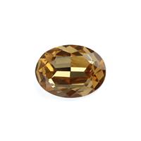 Champagne Cusp Bottom Oval Rhinestone Approx 15x20mm (1pc)
