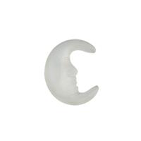 14cts White Chalcedony Fancy Moonface  Approx 26 x 21mm (D) 1pc