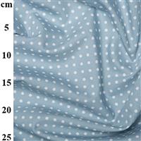 Rose and Hubble Cotton Poplin Spots on Pale Blue Fabric 0.5m