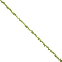 80cts Red Dragon Peridot Chips Approx 2x4 - 4x7mm, 38cm Strands