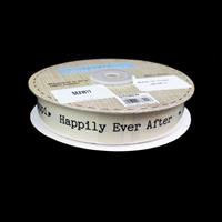 Wedding Ribbon - Happily Ever After Approx 25mx22mm