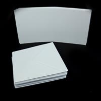 50x CardMania SuperWhite 5" Square  creased Cards, 250gsm, 5" envelopes, 100gsm