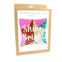 Half Cross Stitch Kit: Cushion: Shine Bright - 40cm x 40cm 