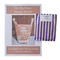 Jenny Jackson The Big Hexie Storage Bucket Pattern plus 48 Paper Pieces