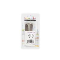 Impress Art Simple Swirl Flourish Ends 6mm Stamp x2