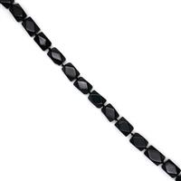 680cts Black Obsidian Faceted Nuggets Approx 15x20mm, 38cm Strand