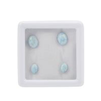 3.25cts Larimar Cabochon Oval Approx 6x4 to 8x6mm Loose Gemstone (Pack of 4)