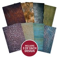 Adorable Scorable Pattern Packs - Marvellous Metals, Contains 24 x A4 350gsm Adorable Scorable sheets (3 sheets in each of 8 designs)