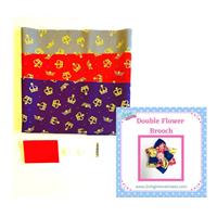Living in Loveliness Lewis and Irene - Double Flower Brooch Full Kit and Pattern