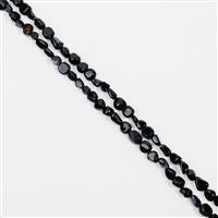 440cts Black Agate Nuggets Approx 6x7 to 8x11mm, 140cm Endless Necklace