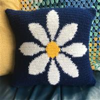 Adventures in Crafting Daisy Tapestry Crochet Cushion Kit. Save 20%