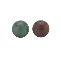 14cts Ruby & Emerald Plain Round Undrilled Ball Approx 9.5 to 10mm (Pack of 2) 