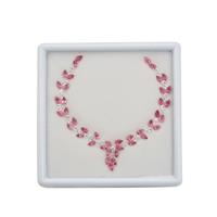 11.54cts Pink Tourmaline & Singida Zircon Mixed Shape & Size Necklace Boxes 