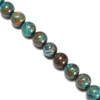 255 cts Dyed Autumn Jasper Plain Rounds Approx 12mm, 40cm Strand
