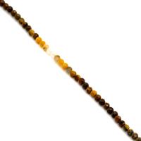 15cts Ombree Pietersite Faceted Rounds Approx 3mm, 38cm 