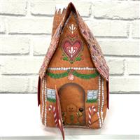Amber Makes Gingerbread House Kit: Fabric Panel & Instructions