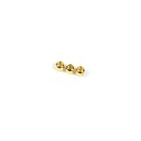 Gold Plated 925 Sterling Silver Doughnut Settings (Pack of 3)