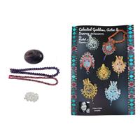 Amethyst & Ruby Celestial Goddess & Aztec & Sunray Pendants Kit with Booklet by Rachel Norris