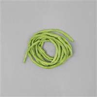 1m Peridot Green Silk Cord Approx 2mm