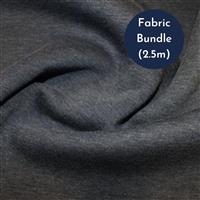 Denim Sweatshirting Fabric Bundle (2.5m)