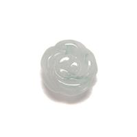 15cts Jadeite Flower Connector Approx 15mm, 1pc