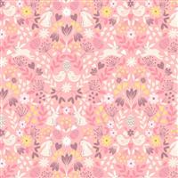 Lewis & Irene Spring Treats Easter Pink Fabric 0.5m
