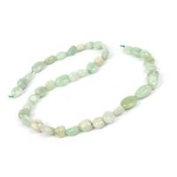 165cts  Jadeite Polished Pebbles Approx 8x10mm, 38cm Strand
