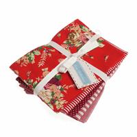 Early Bird - Printed Fat Quarters Red Pack of 5
