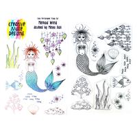 Creative Muse Designs Clear Stamp Set - Mermaid World