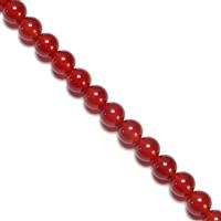 170cts Red Agate Plain Rounds Approx 8mm, 38cm Strand