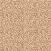 Anni Downs All For Christmas Holly On Terracotta Fabric 0.5m
