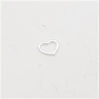 925 Sterling Silver Heart Approx13mm